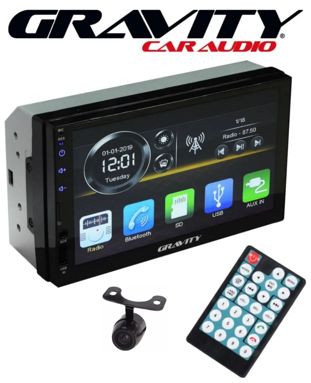 Radio Pantalla 1 Din 5 Carplay, Android Auto+ Cámara De Reversa - Luegopago